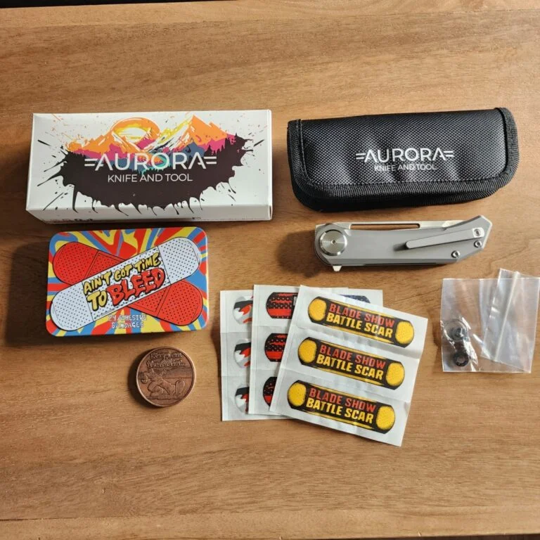 Aurora Knife and Tool, New for 2024 Truffles in S35VN + Gray Titanium (As Seen on Blade Show Video) knives for sale