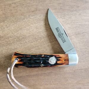 Queen Cutlery Vintage #3 L Stag Locking Folder knives for sale