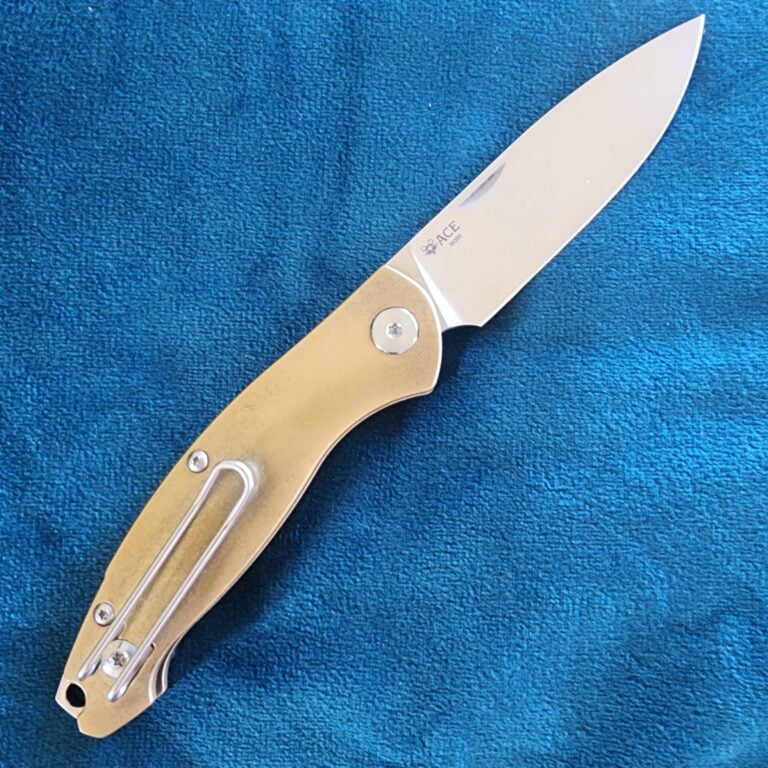 Giant Mouse ACE Brass Farley Discounted "Rescue Mouse" knives for sale