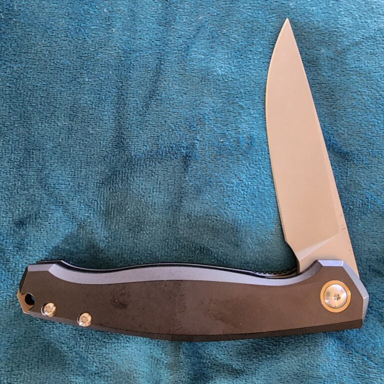 Giant Mouse ACE Vanadis Biblo-XL-Blue G10 knives for sale