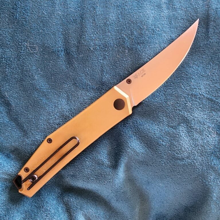 Giant Mouse ACE Brass Clyde Discounted "Rescue Mouse" knives for sale