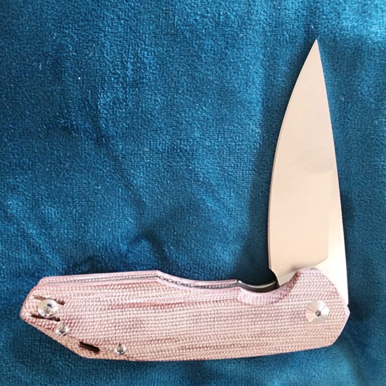 Giant Mouse ACE Corta Natural Canvas Micarta Discounted "Rescue Mouse" knives for sale