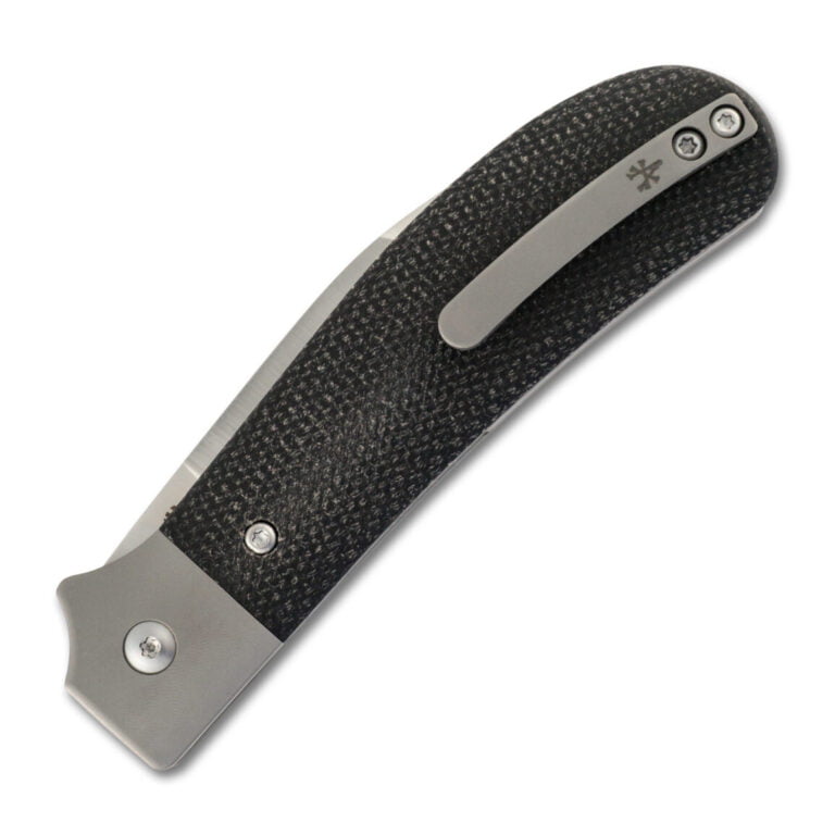 RoseCraft Blades Clinch River Button Lock Black Micarta RCM005-BK knives for sale