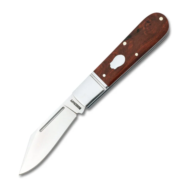 RoseCraft Blades Loosahatchie Jack Red Saddlewood RCT010-RW knives for sale