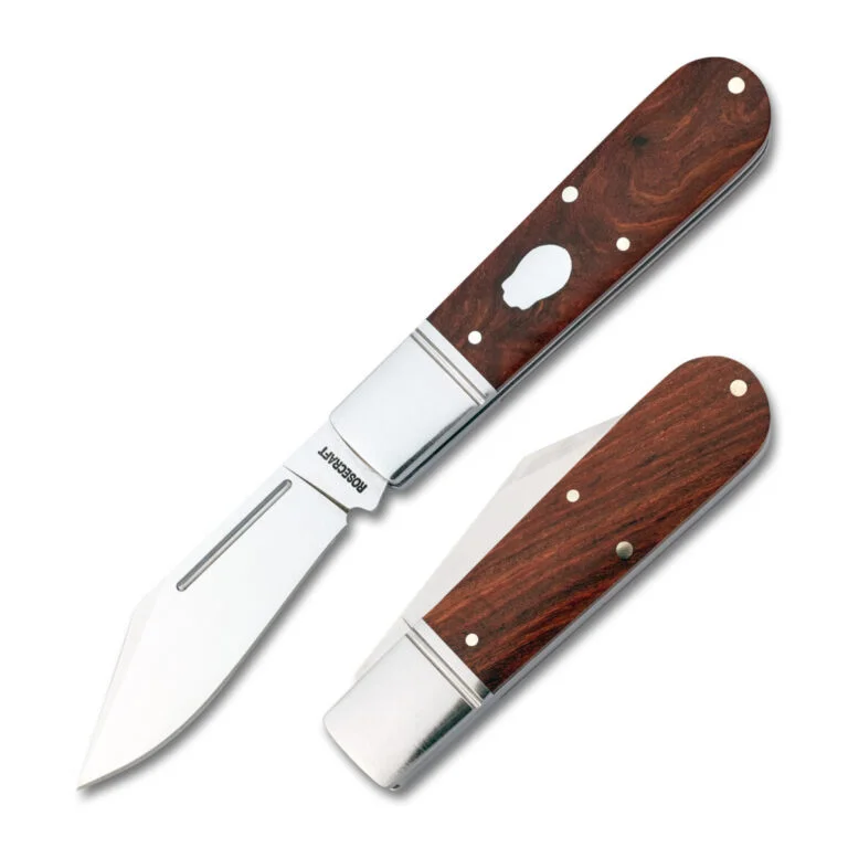 RoseCraft Blades Loosahatchie Jack Red Saddlewood RCT010-RW knives for sale