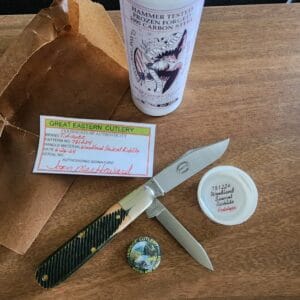 Great Eastern Cutlery #781224 Woodland Sawcut Richlite PROTOTYPE knives for sale