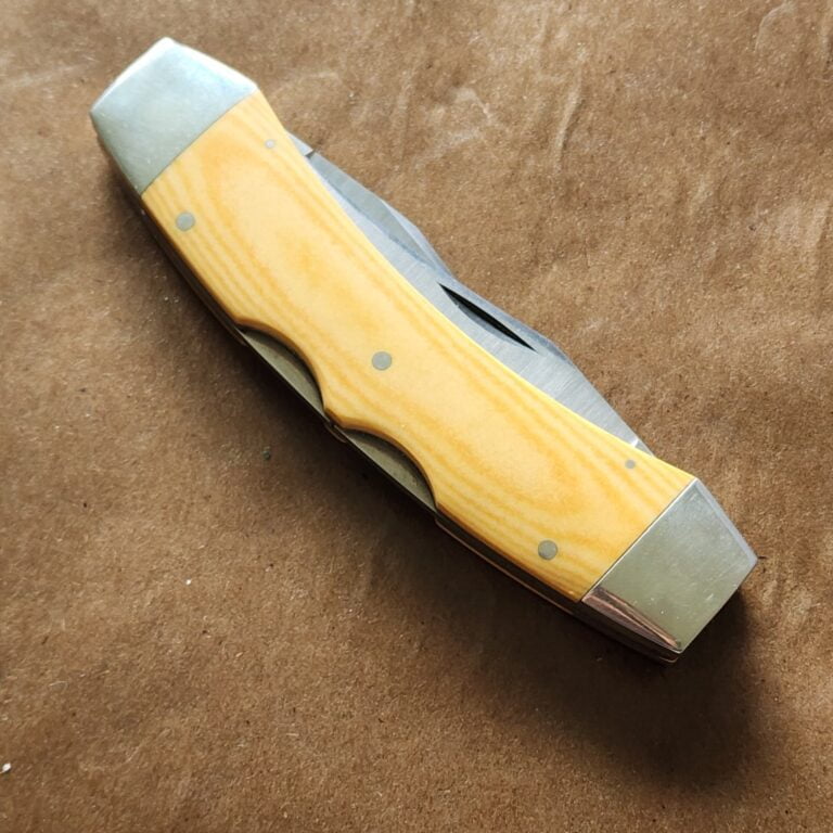 Case Texas Lockhorn Double Lockblade Folding Knife With Sheath #273 knives for sale
