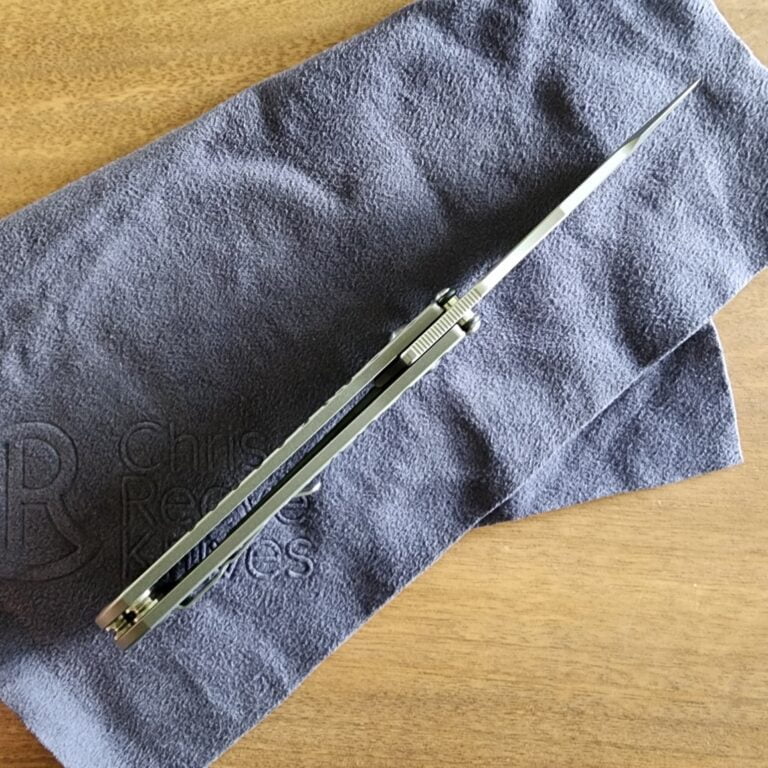 Chris Reeve Umnumzaan Titanium Folder CPM Drop point gently used knives for sale