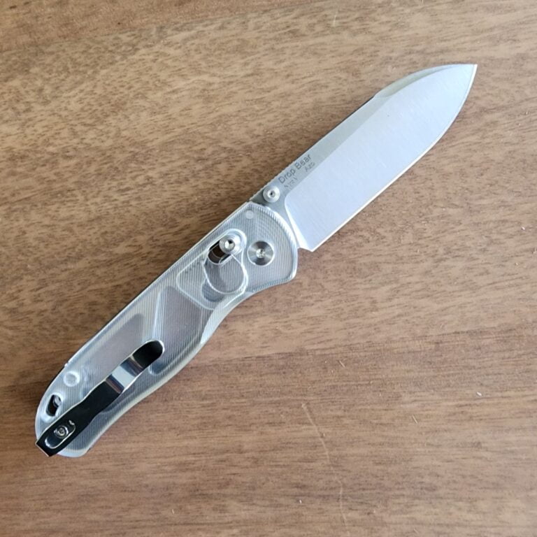 Kizer Drop Bear By Azo with Nitro V Satin Blade, PMMA & Clutch Lock. Model V3619A1 knives for sale