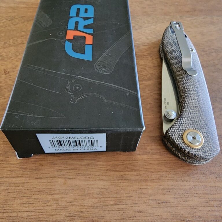 CJRB Blade HQ Exclusive Feldspar J1912MS-ODG OD Green Micarta knives for sale