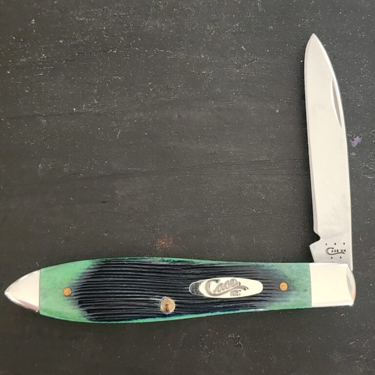 Case XX USA TB61028 SS Hunter Green Teardrop Jack knives for sale