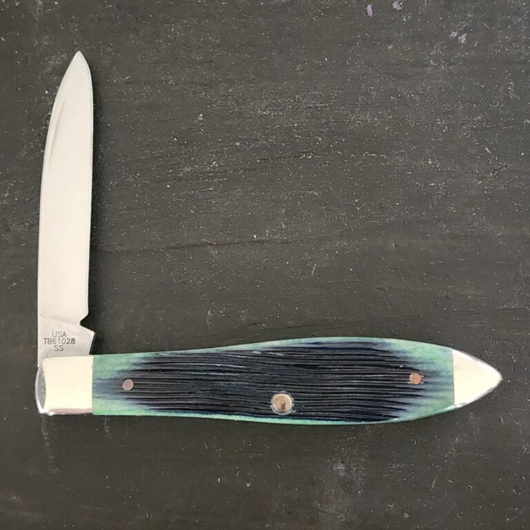 Case XX USA TB61028 SS Hunter Green Teardrop Jack knives for sale