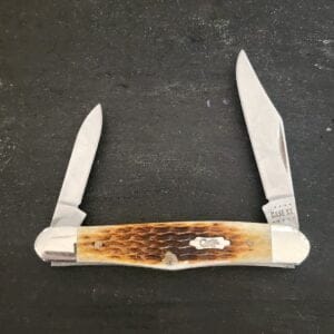 Case XX USA 6208 SS Antique Bone Rogers Corn Cob Jig Half Whittler knives for sale