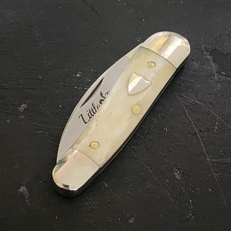 GEC #190120 Smooth White Bone knives for sale