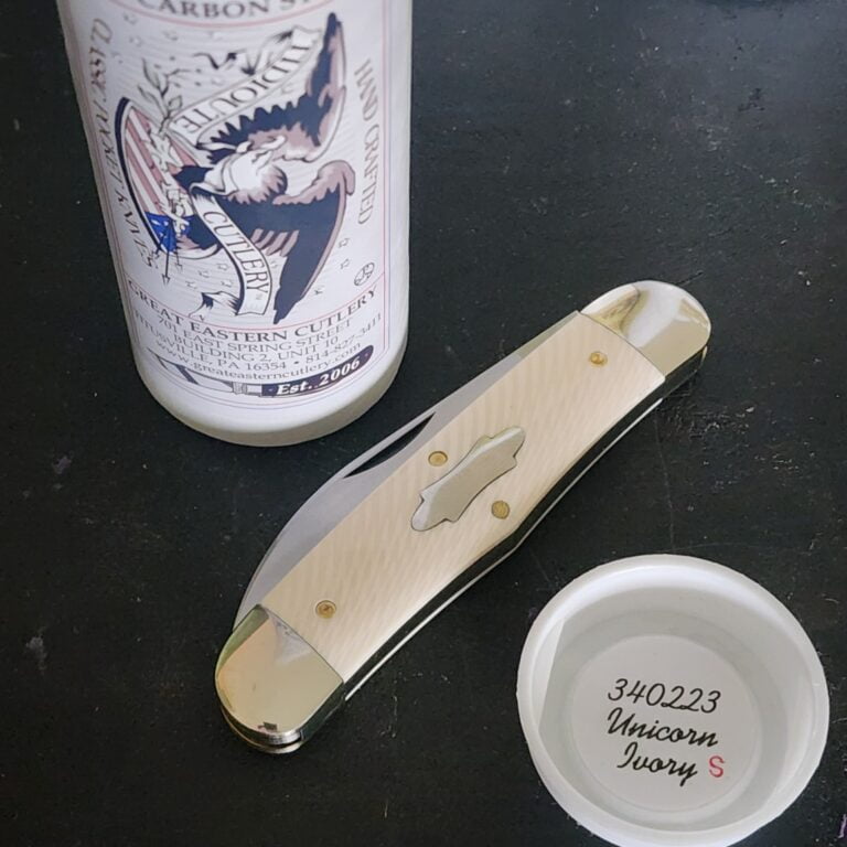 Great Eastern Cutlery #340223 Unicorn Ivory "S" knives for sale