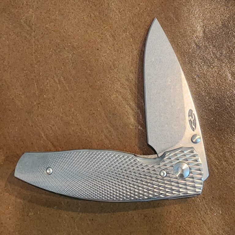 Three Rivers MFG Magnacut N2 Titanium 3D Lizard Skin knives for sale