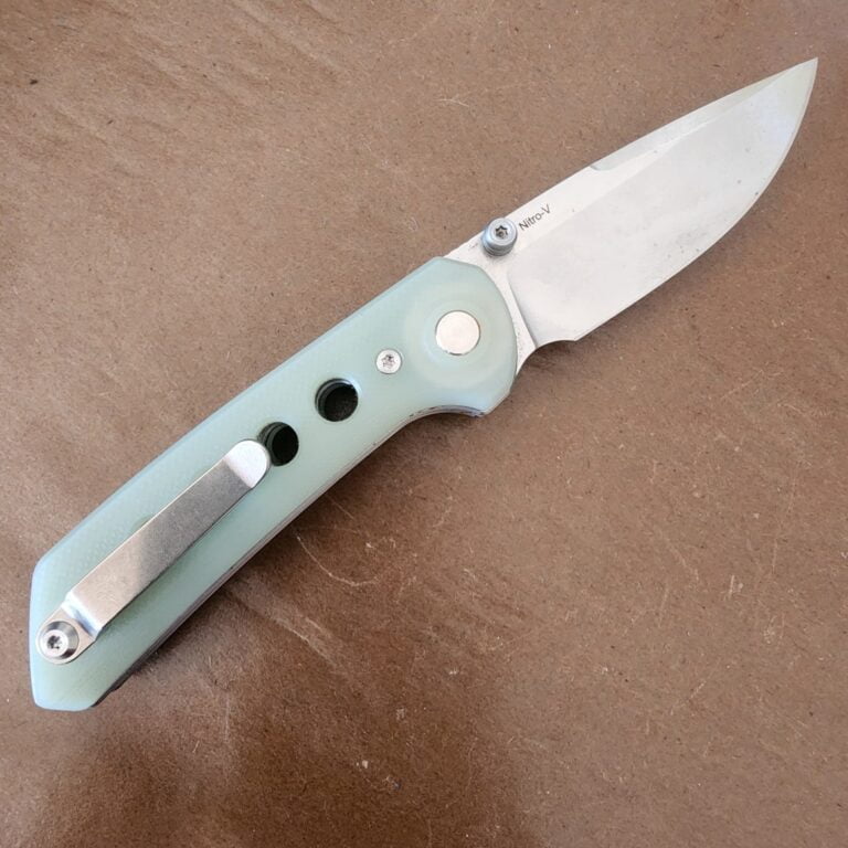 Reate PX-LT in Jade G10 and Stone Washed Nitro-V (used) knives for sale