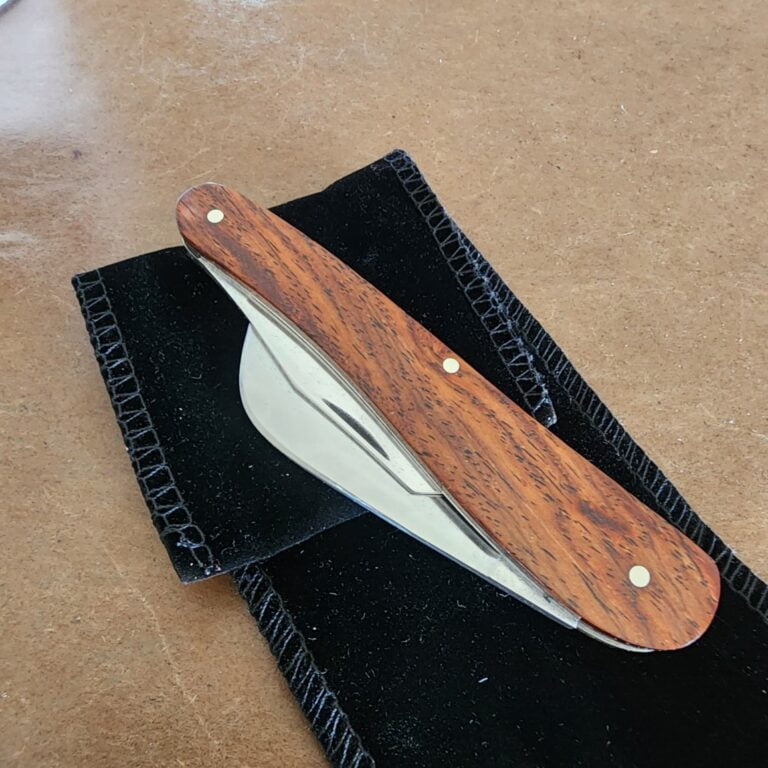 Titusville Cutlery Rooster Comb Cocobolo Rosewood Shadow Pattern by Daniels 08/2024 knives for sale