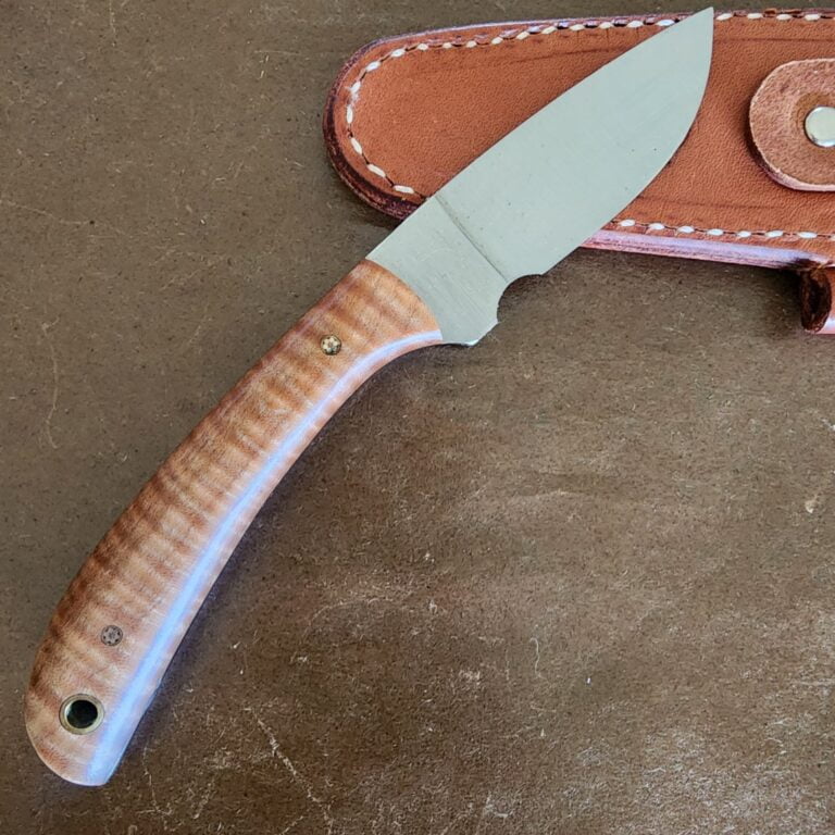 Trestle Pines Knives Curly Maple 1 of 6 "Buddy" By Hess and Great Eastern Cutlery knives for sale