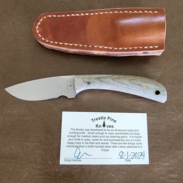 Trestle Pines Knives Old Growth Ash "Buddy" By Hess and Great Eastern Cutlery knives for sale