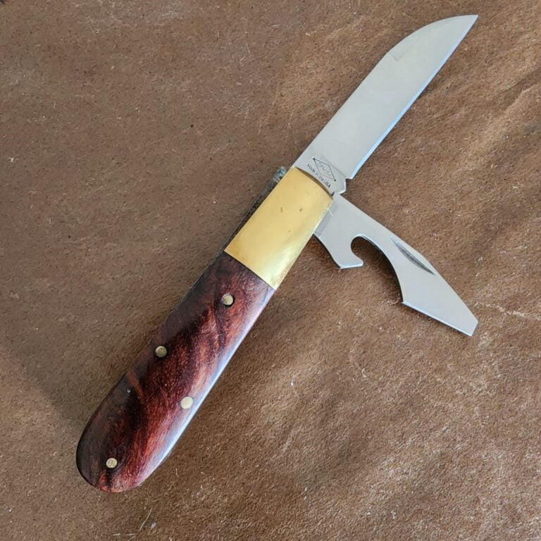 Trestle Pines Knives Grand Portage Honduran Rosewood Caplifter knives for sale