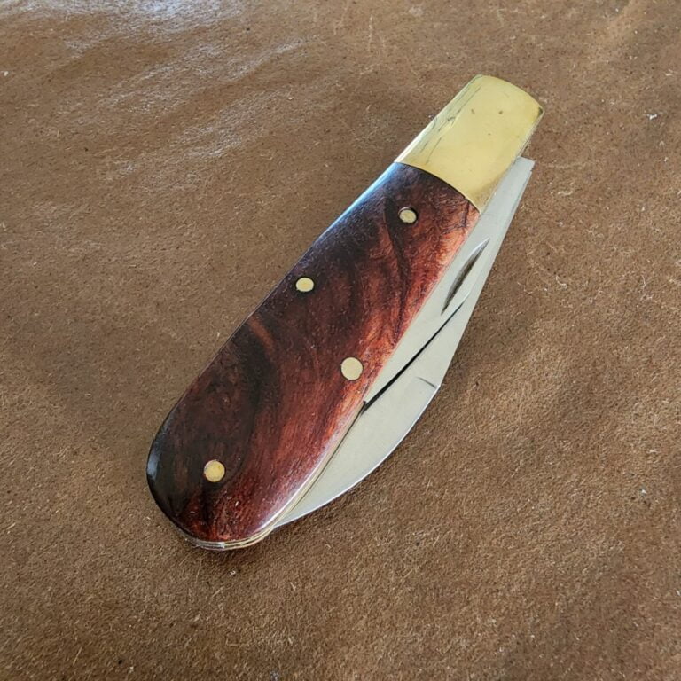 Trestle Pines Knives Grand Portage Honduran Rosewood Caplifter knives for sale