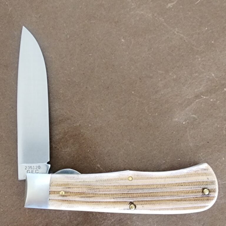 Great Eastern Cutlery #235120 L Woodland Micarta knives for sale