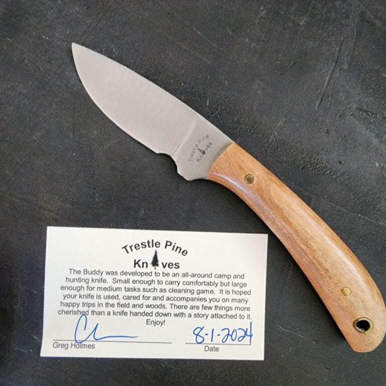 Trestle Pines Knives Old Growth Oak "Buddy" By Hess and Great Eastern Cutlery (no sheath) knives for sale