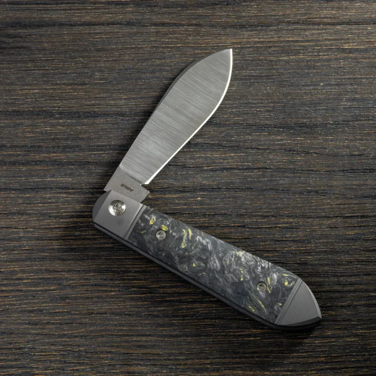 Low Drag Jack - Fat Carbon Dark Matter Yellow (previously owned, never used) knives for sale