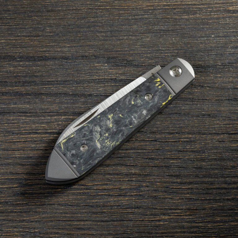 Low Drag Jack - Fat Carbon Dark Matter Yellow (previously owned, never used) knives for sale