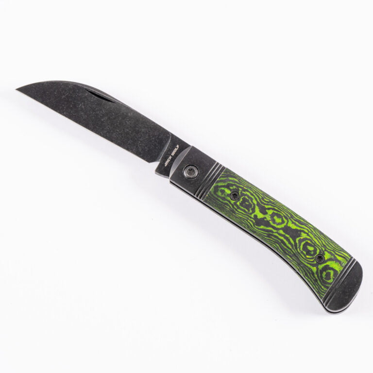 VENOM JACK - CAMOCARBON TOXIC GREEN BLACKWASH knives for sale