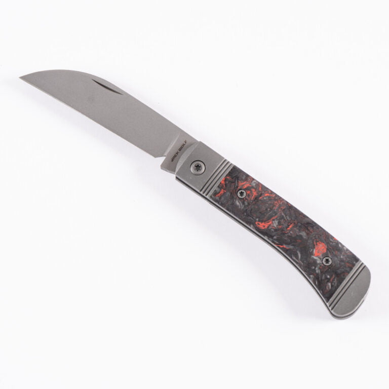 VENOM JACK - BLUE MARBLE CARBON FIBER HAND SATIN (Copy) knives for sale