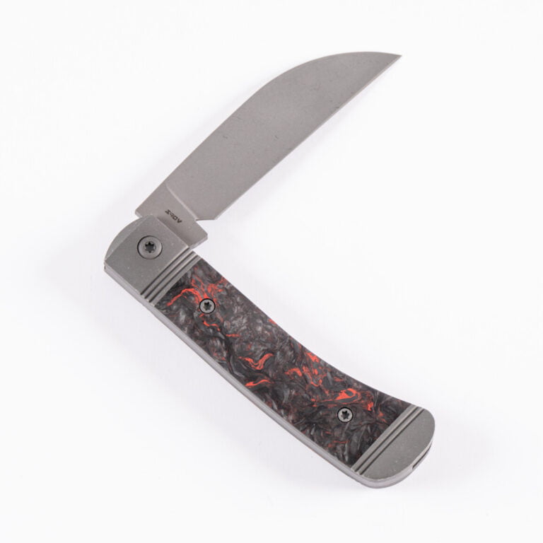 VENOM JACK - FAT CARBON DARK MATTER RED BLAST & TUMBLE knives for sale