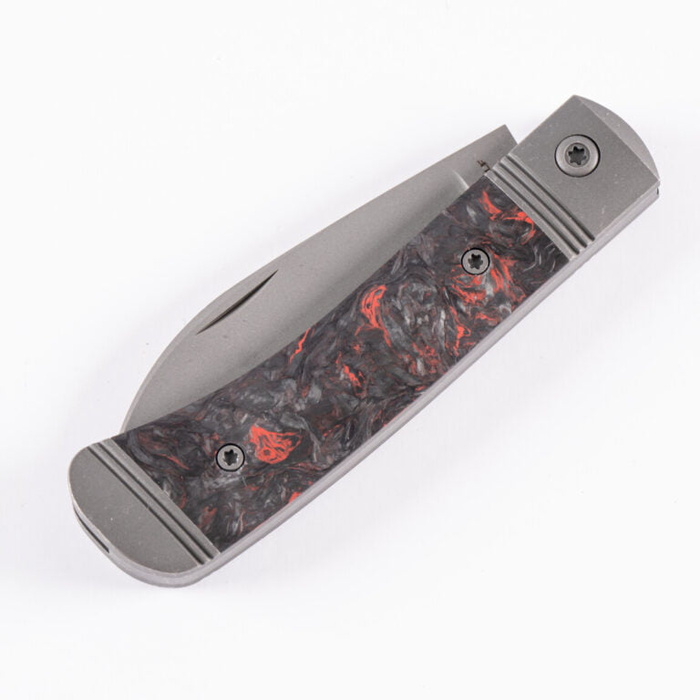 VENOM JACK - FAT CARBON DARK MATTER RED BLAST & TUMBLE knives for sale