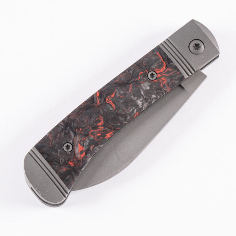 VENOM JACK - FAT CARBON DARK MATTER RED BLAST & TUMBLE knives for sale