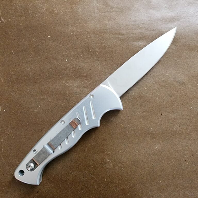 Piranha USA Pocket Silver, Mirror, Plain P1S knives for sale