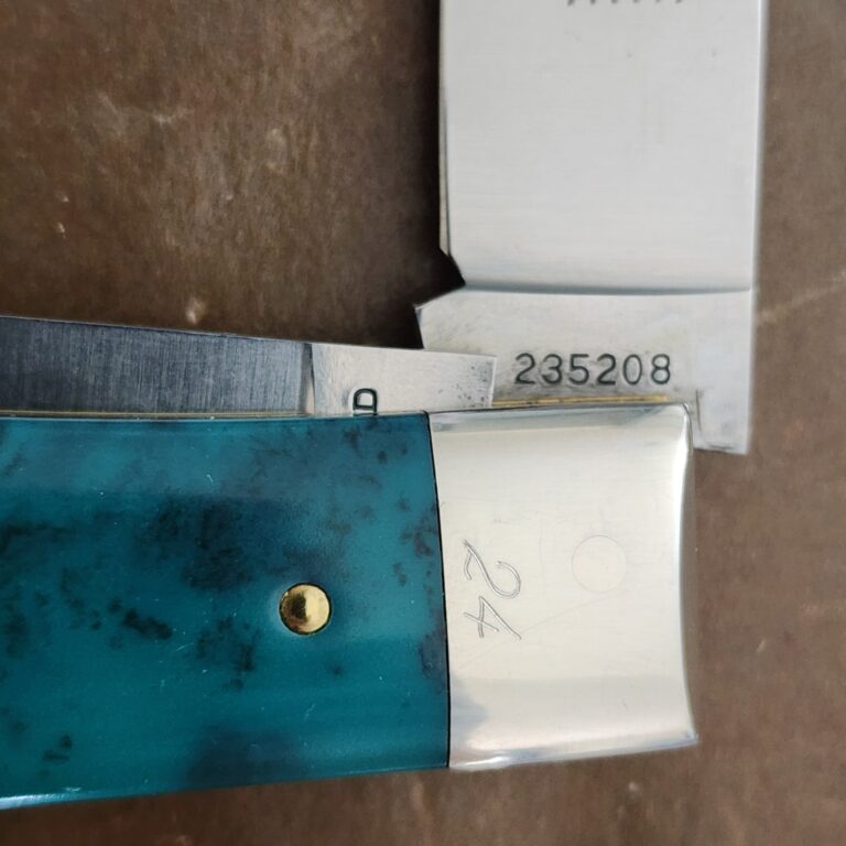 Great Eastern Cutlery #235208 Teal/Black Hand Mixed Epoxy Handle SN24 knives for sale