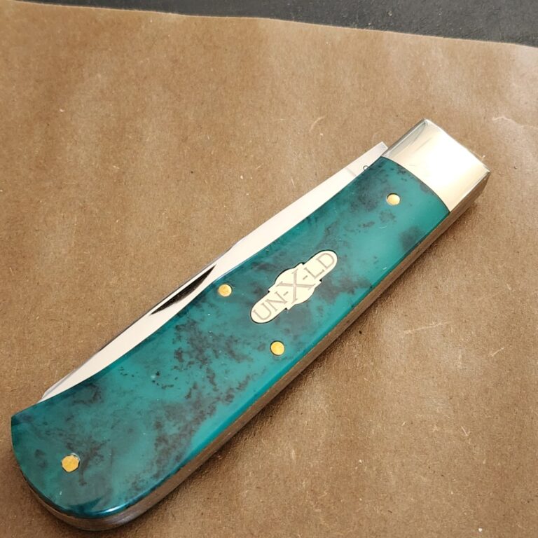 Great Eastern Cutlery #235208 Teal/Black Hand Mixed Epoxy Handle SN24 knives for sale