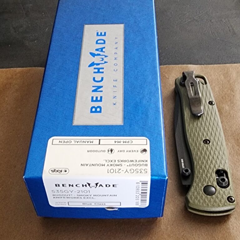 Benchmade 535GY-2101 Bugout Smoky Mountain Knife Works EXCL CPM-M4 knives for sale