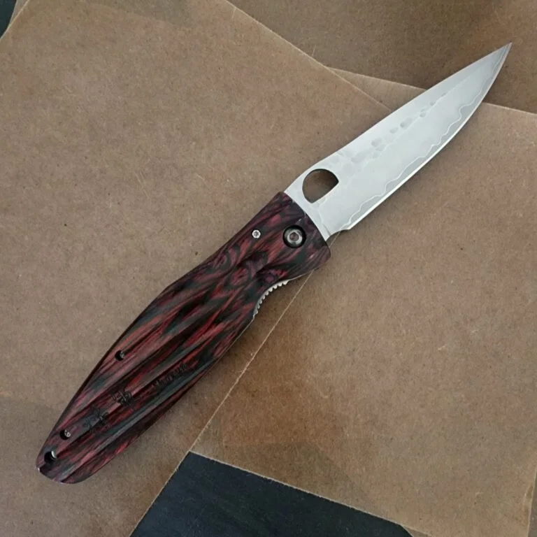 Mcusta MC-0183G SPG2/Red Pakka Wood knives for sale