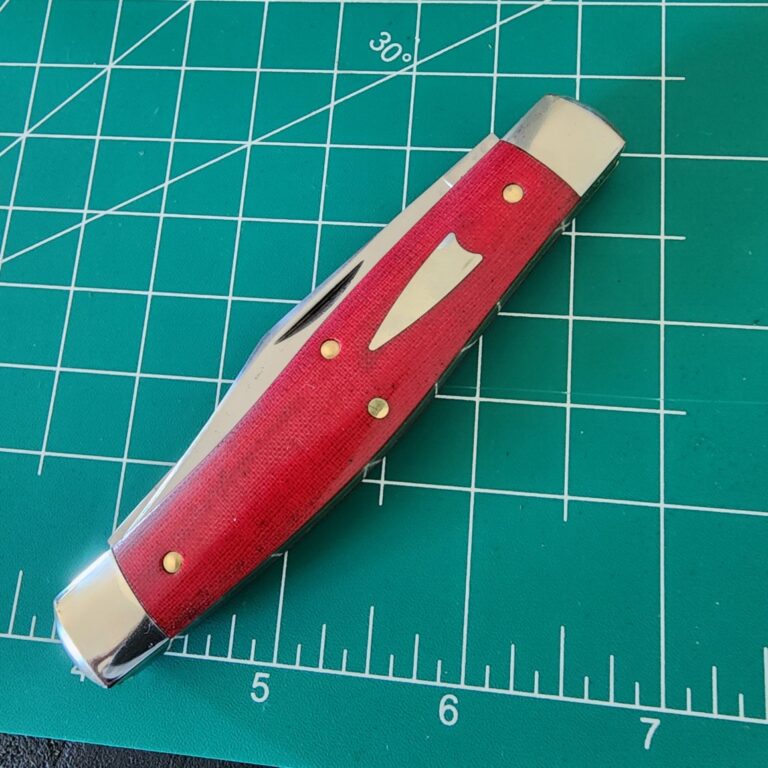 Great Eastern Cutlery #811224 Red Linen Micarta PROTOTYPE knives for sale