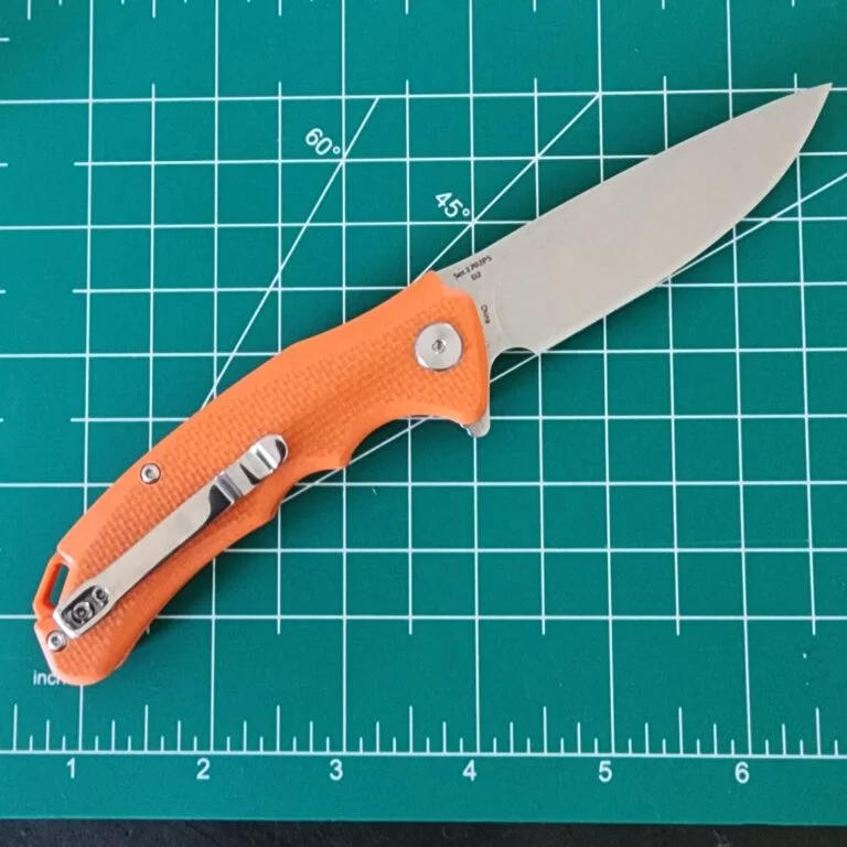 Artisan Cutlery 1702 PS-OEF in Orange G10 and D2 knives for sale