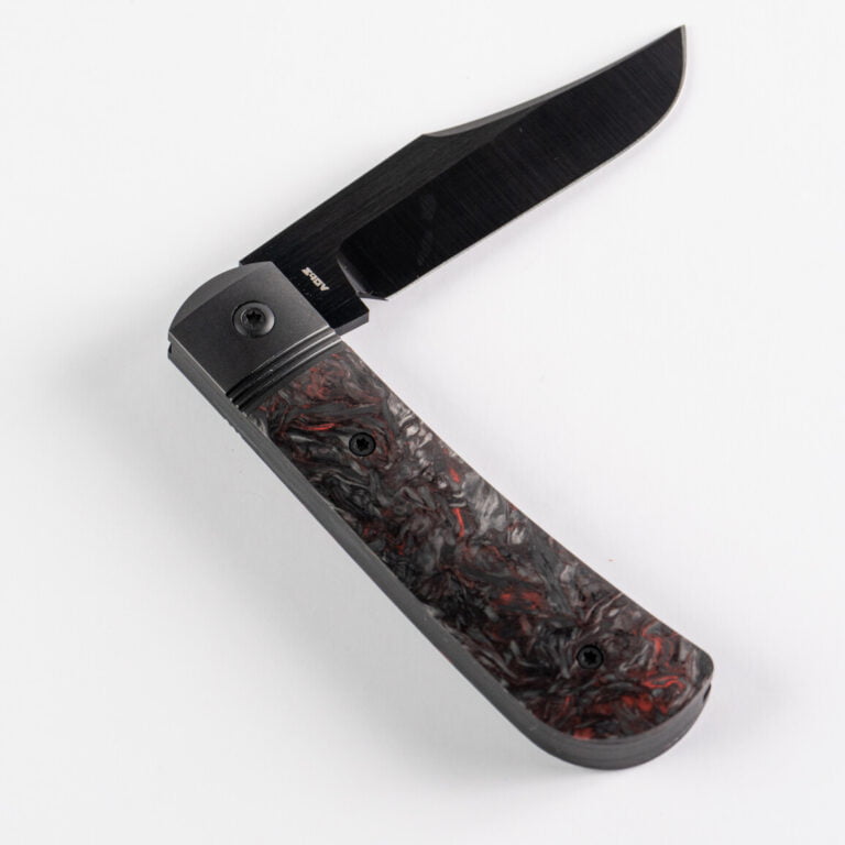 BENNY’S CLIP - FAT CARBON DARK MATTER RED DLC knives for sale