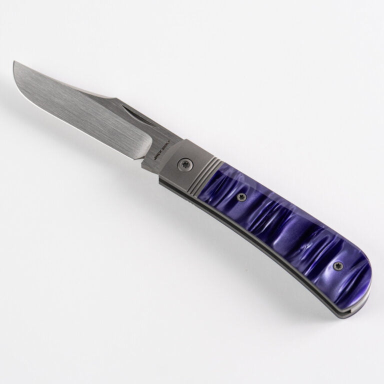 BENNY’S CLIP - KIRINITE COSMIC PURPLE HAND SATIN knives for sale