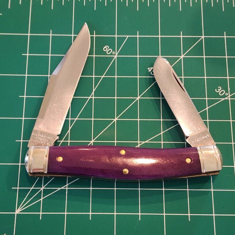 Great Eastern Cutlery #811224 Smooth Violet Cattle Bone PROTOTYPE knives for sale