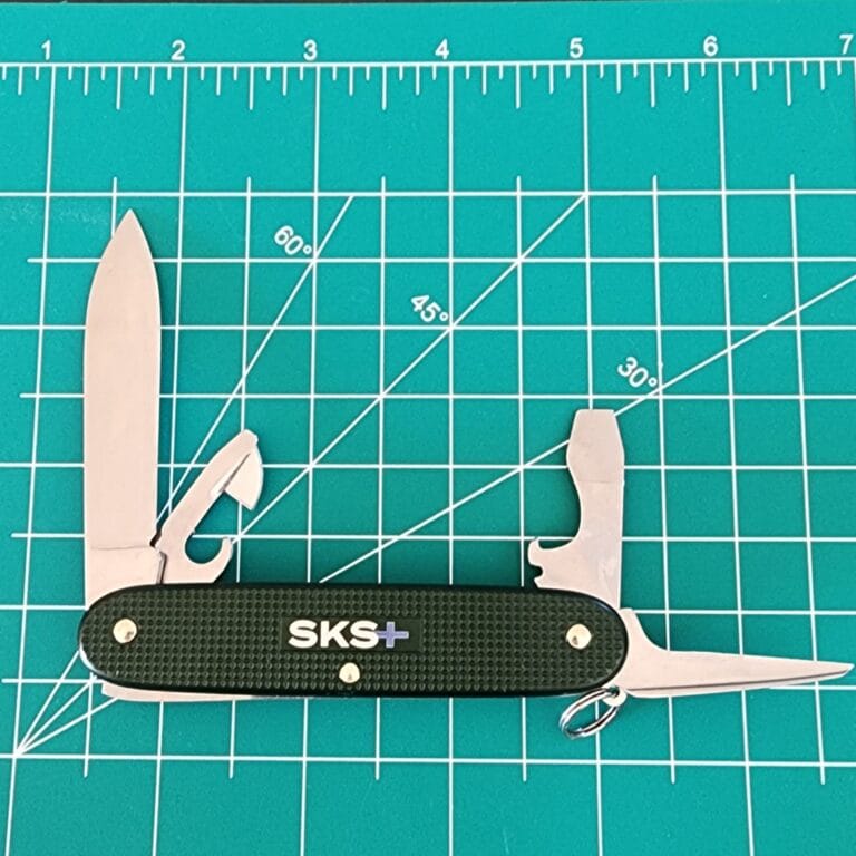 Victorinox Swiss Army Green Titanium SKS+ knives for sale