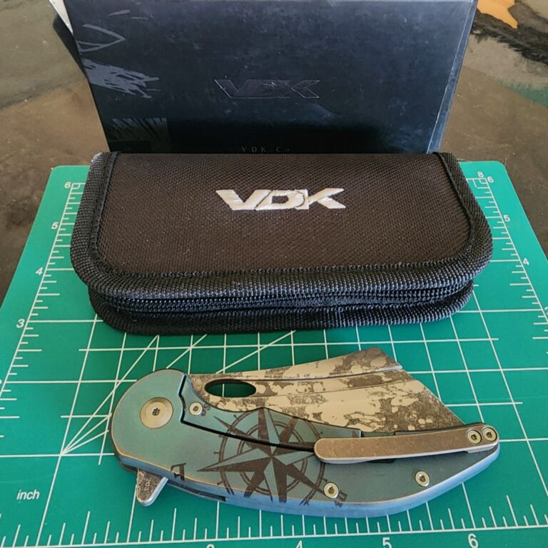 VDK Knives War Admiral in S35VN and TI (Mod done by Way of Knife in Nautical Theme) knives for sale