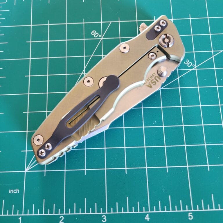 Hinderer Eklipse3.5" Harpoon Spanto Tri-Way Stonewash Bronze Blue G10 2018 Blade Show knives for sale