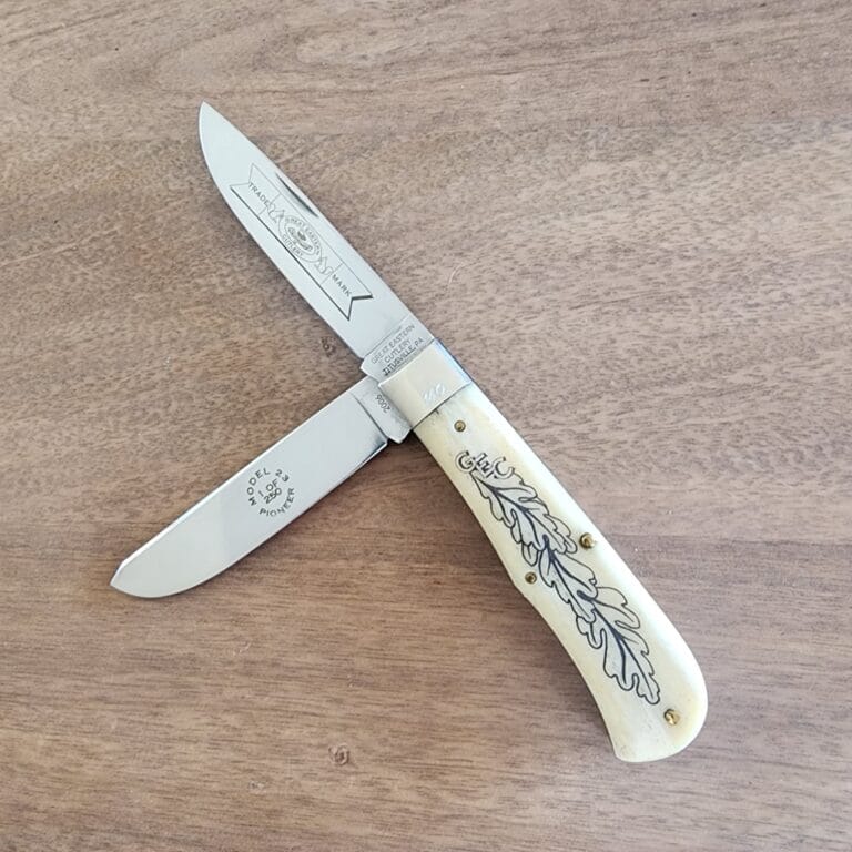 Great Eastern Cutlery #23 "2006" White Smooth Lasered Bone (One Of Only 81 Made) SN 140 knives for sale