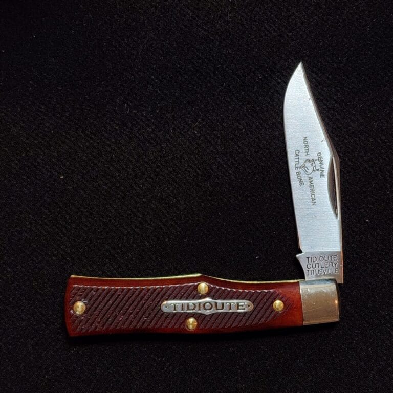 Great Eastern Cutlery #221124 Burnt Orange Sawcut Bone PROTOTYPE knives for sale